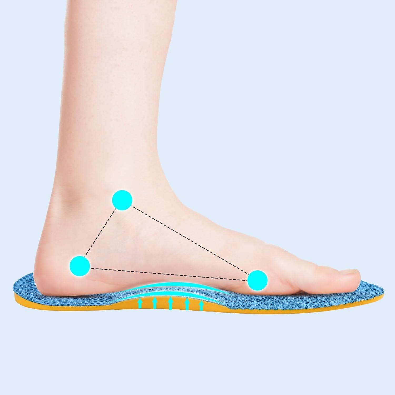 Supination Insoles for Flat Feet Plantar Fasciitis Arch