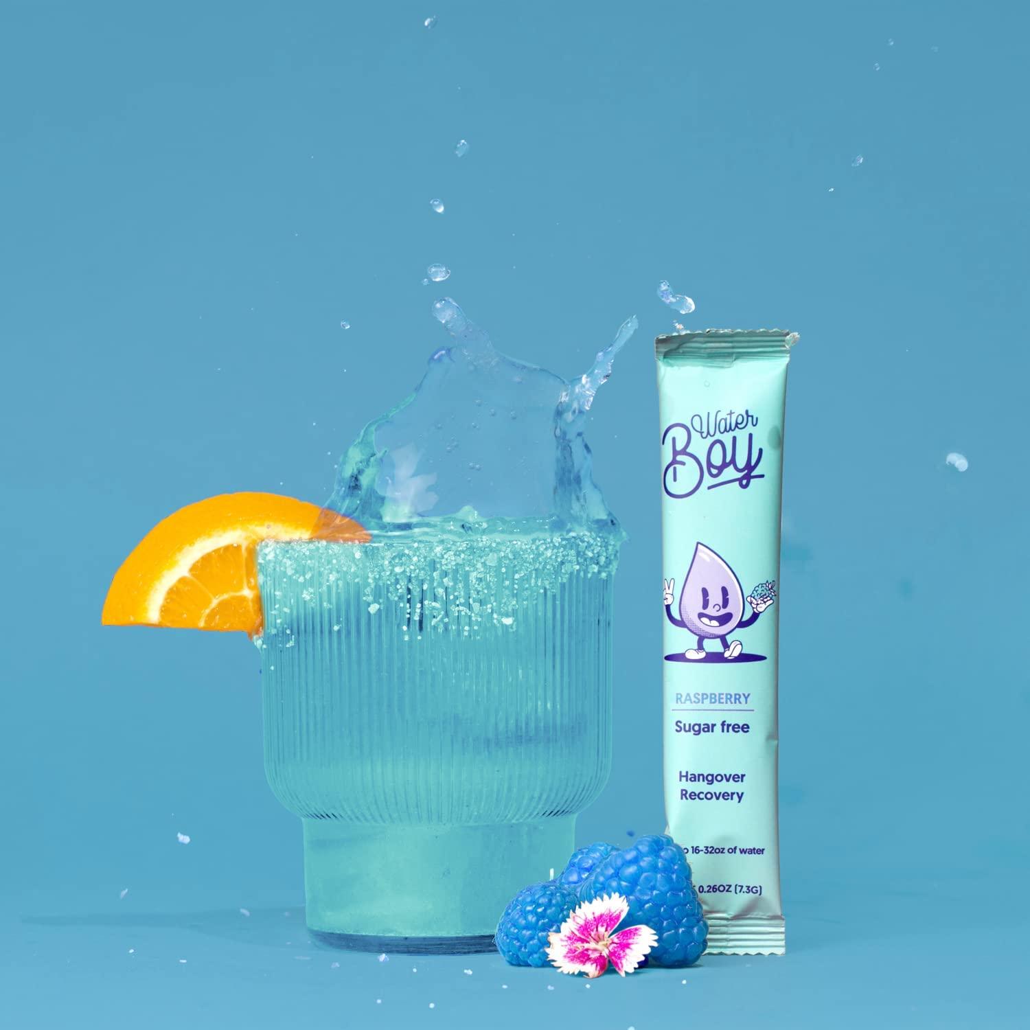 Waterboy Hangover Relief Electrolyte Powder Packets 3170mg of Electrolytes for Adults to help