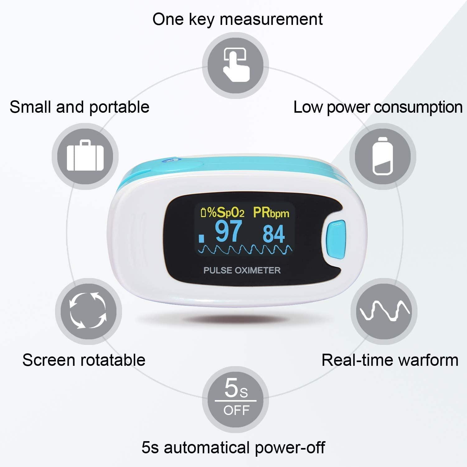 CONTEC CMS50NA Pulse Oximeter SpO2 & PR Waveform Blood Oxygen Monitor