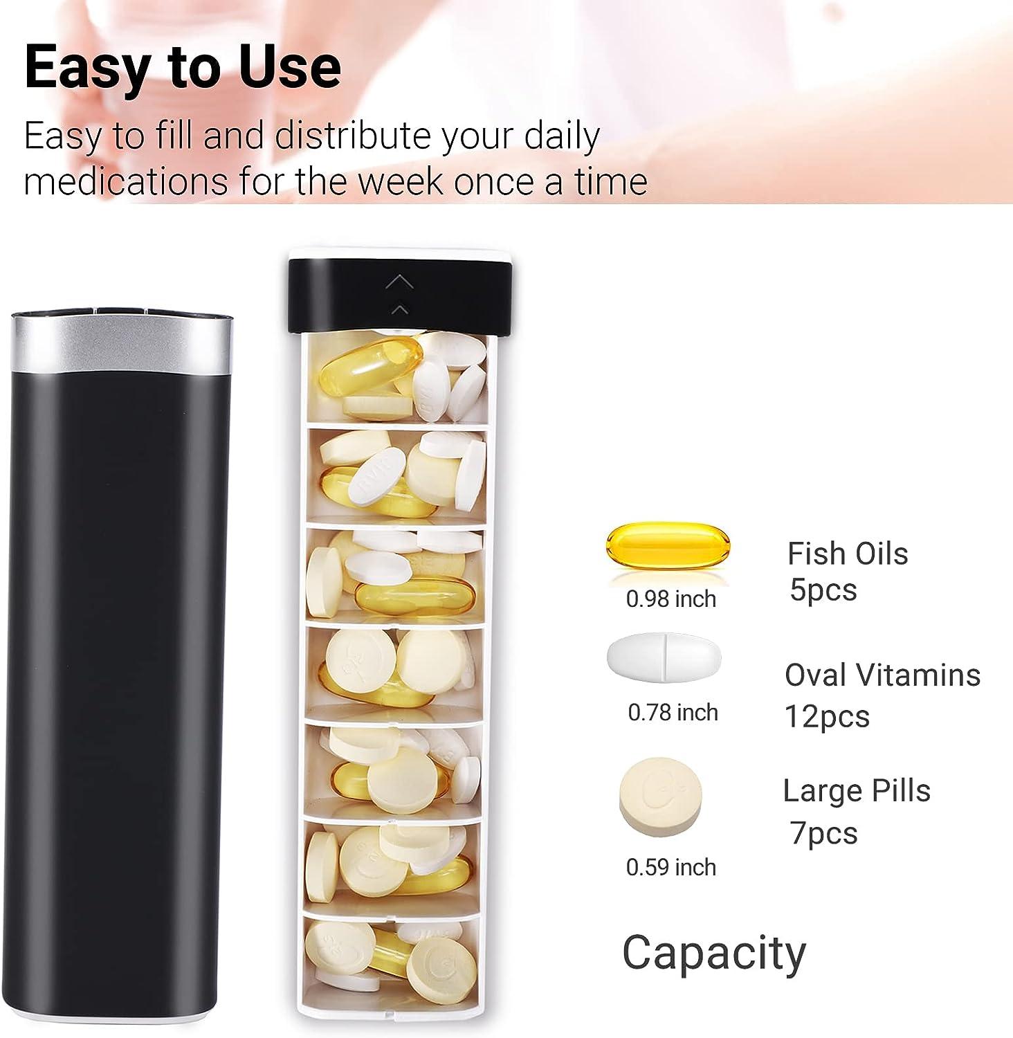 Extra Large Supplement Organizer, Betife Travel Weekly Pill