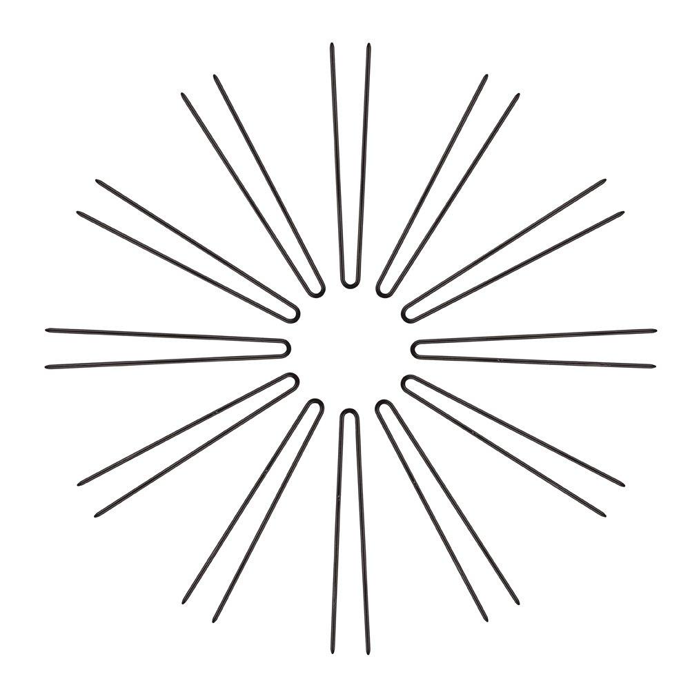 Marilyn Faye's UShaped Straight Hair Pins (Set of 12) (3 inch Black) 3 Inch Black