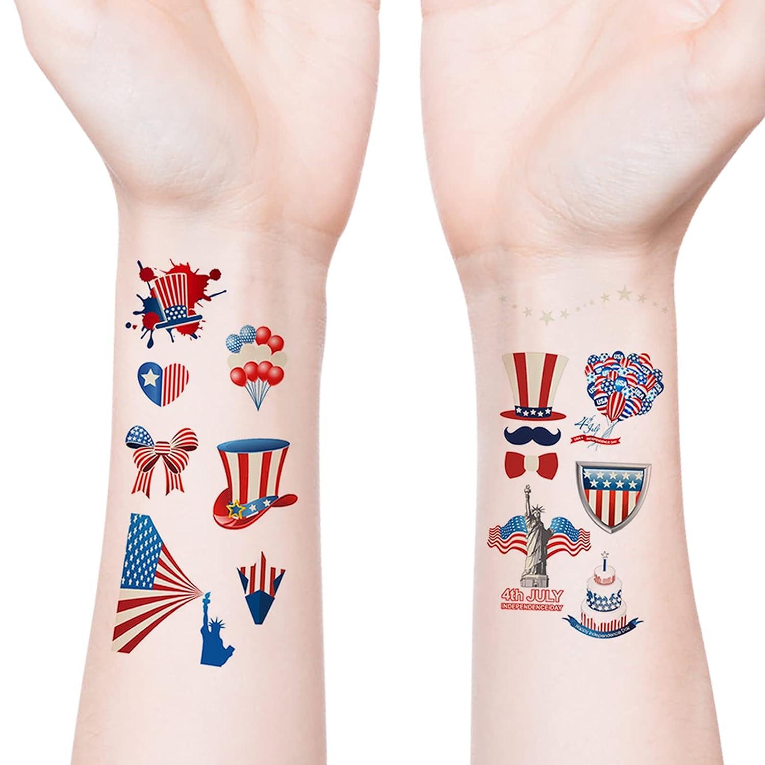 4th of July Independence Day Temporary Face Tattoos/gems Ages 14 - Etsy