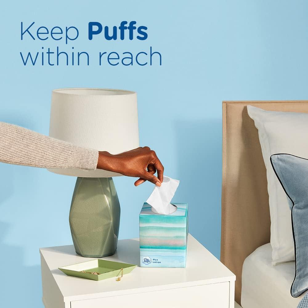 Puffs Plus Lotion with Vicks Facial Tissues, 24 Cubes, 48 Tissues