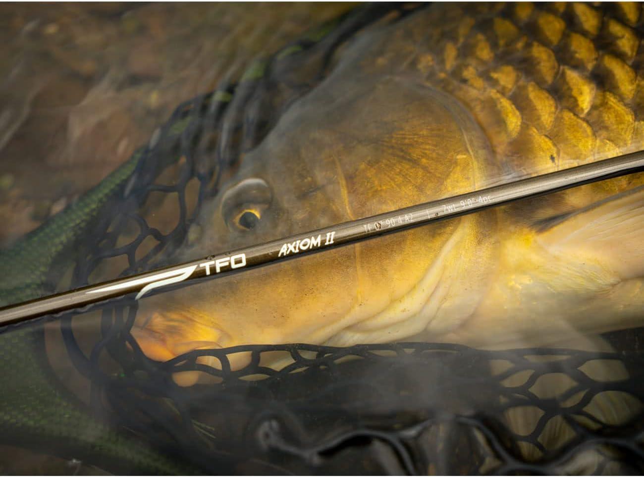 Temple Fork Outfitters Fast Action Freshwater Saltwater High Performance Cork  Handle 4 Pieces 9'0 Axiom II Fly Fishing Rod with Case 7 wt. 9'0