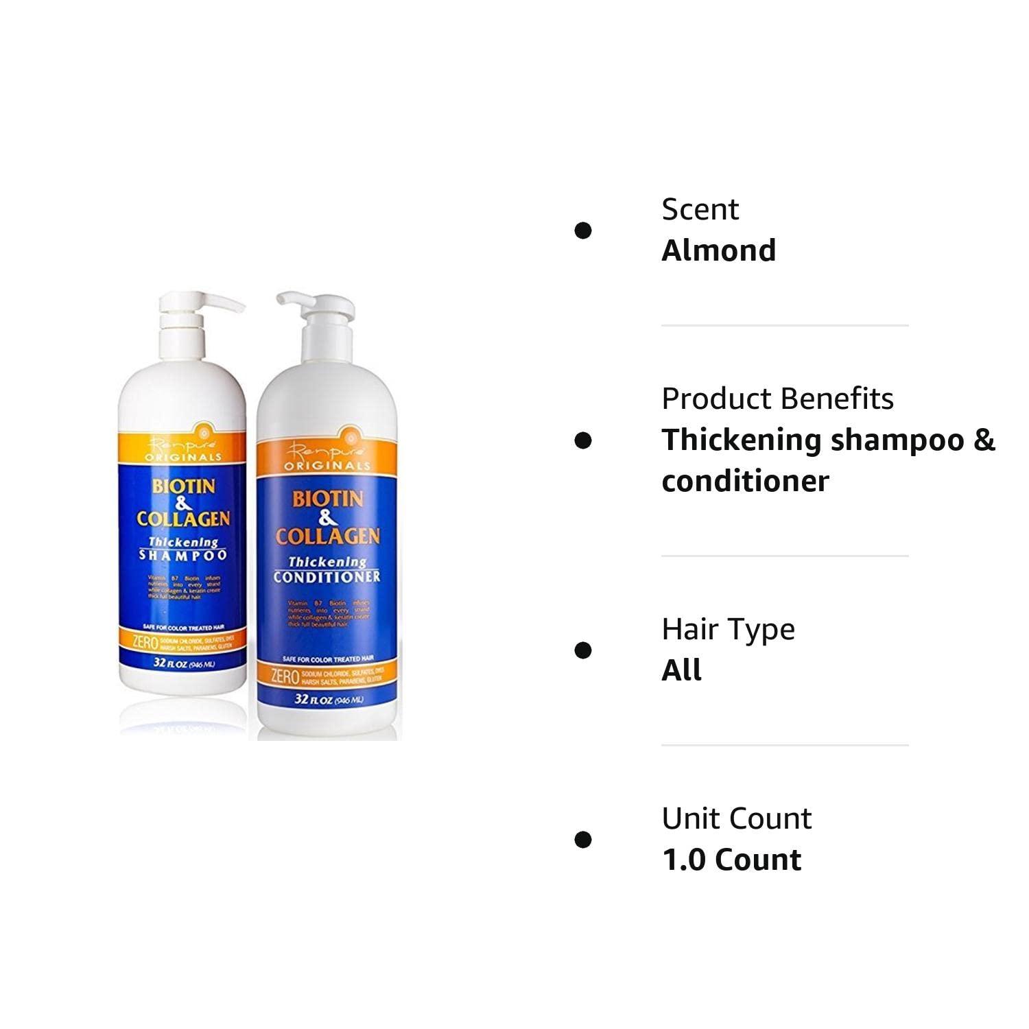 Biotin and shop collagen shampoo renpure