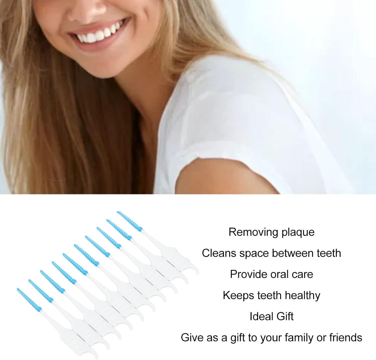 Disposable Interdental Brushes & Toothpicks for Gum Health - 200 Soft ...