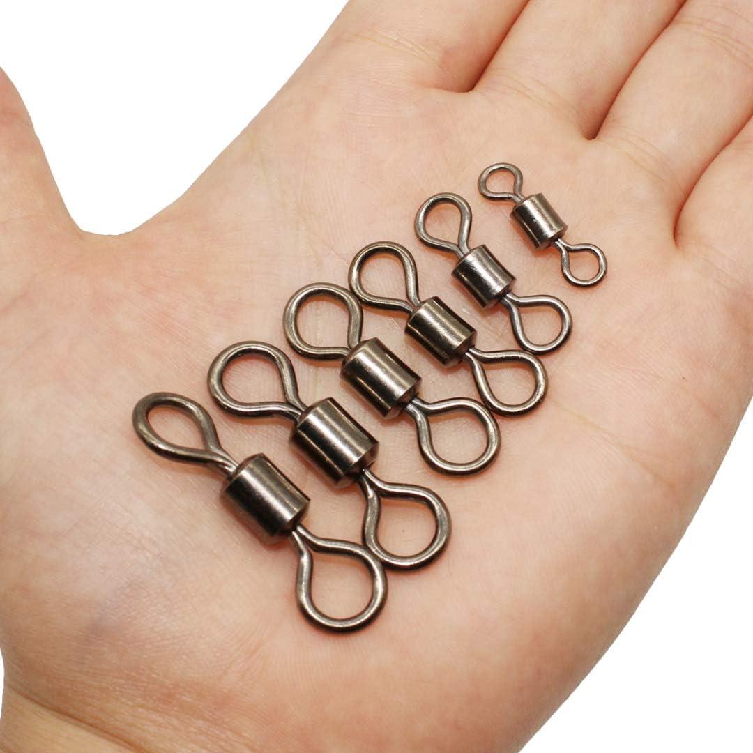 Fishing Barrel Swivels with Solid Rings Copper Stainless Steel
