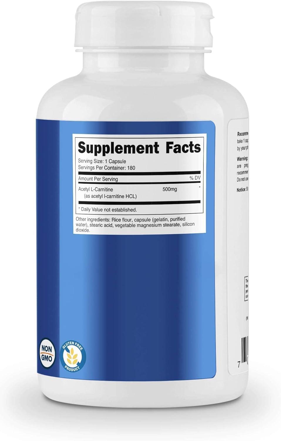 nutricost acetyl l carnitine 500mg Nutricost Alpha Lipoic Acid 600mg & Acetyl L-Carnitine 500mg Caps Combo  Pack - 240 Capsules & 180 Capsules | Buy Now with Express International  Delivery