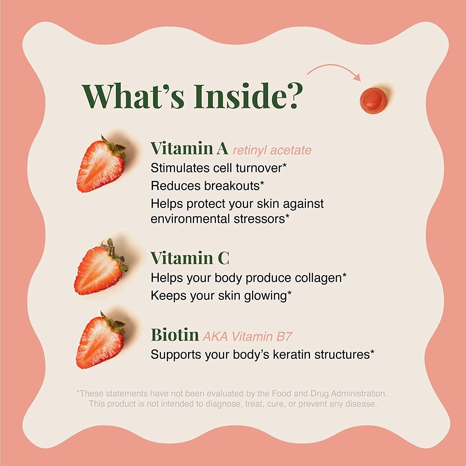 Embody Retinol Multivitamin Gummies 60 Count Strawberry Flavor