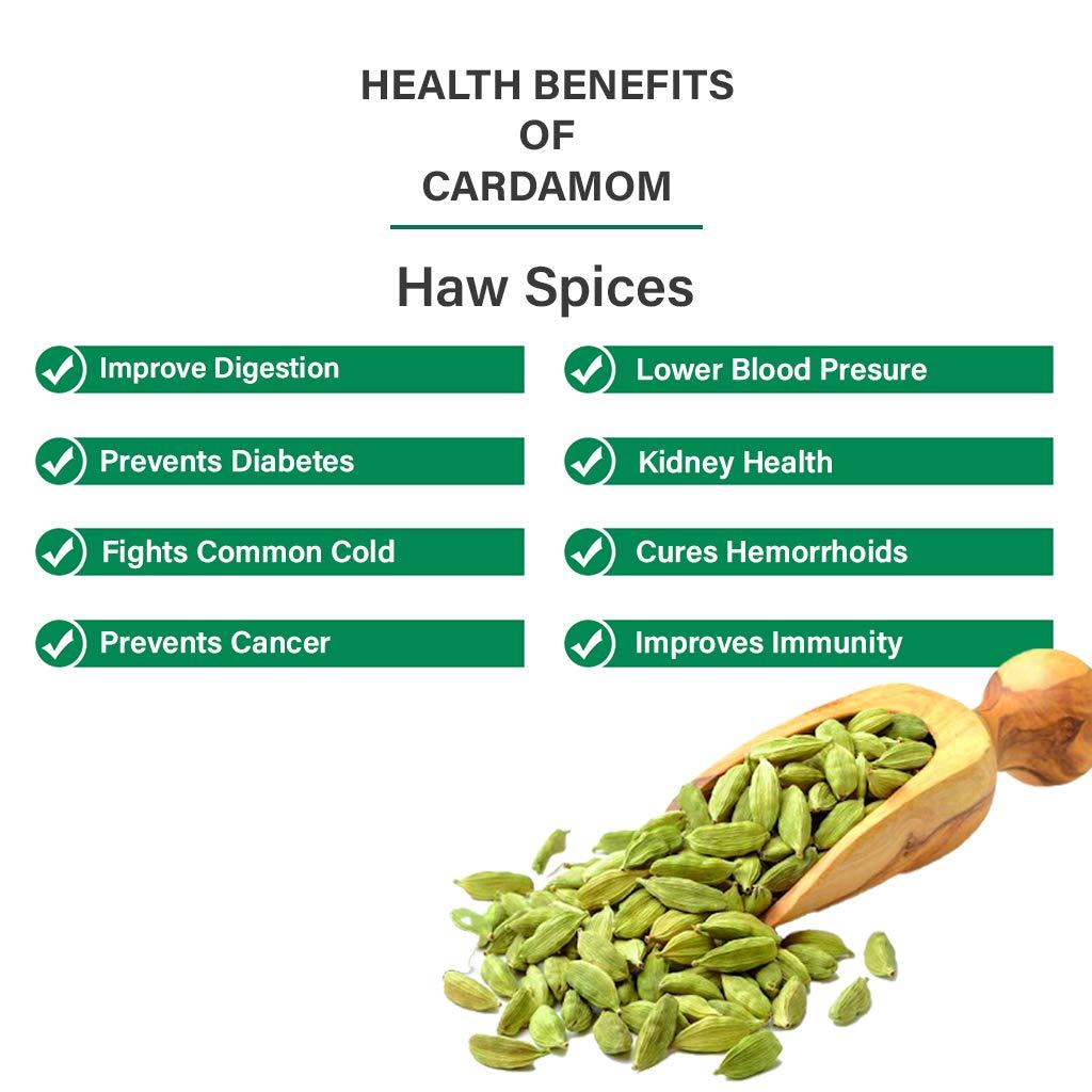Haw Green Cardamom Pods 50 Grams Natural Whole Cardamom Pods 1.75