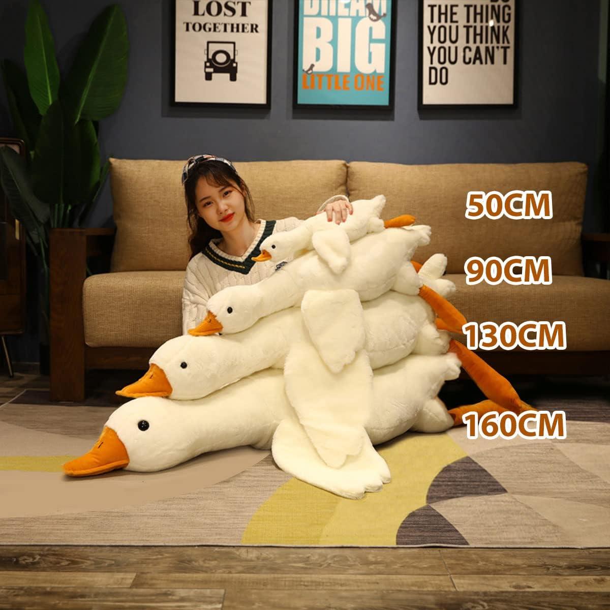 50CM Huge Goose Plush Toy - Soft Stuffed Animal Sleeping Pillow
