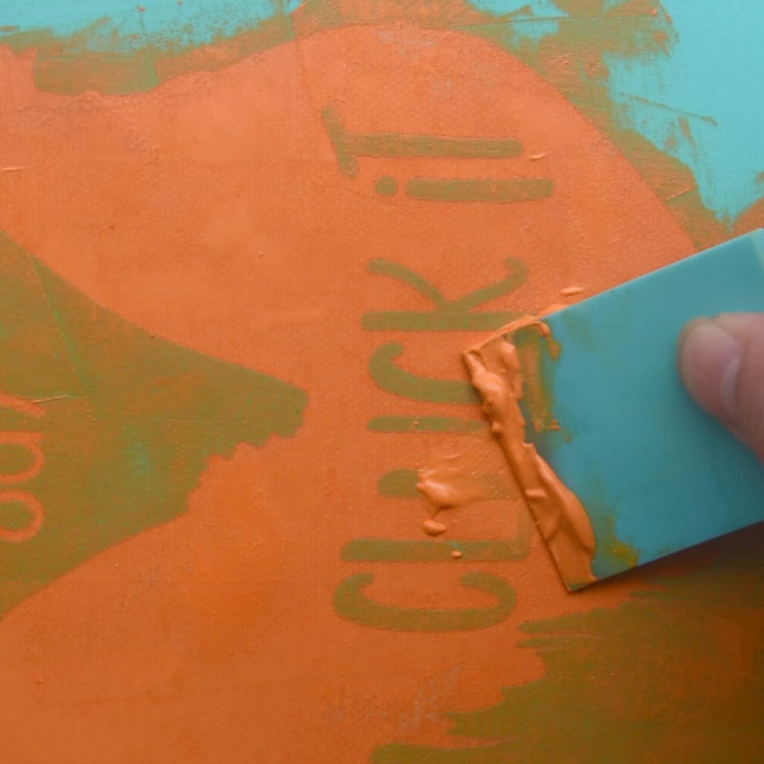 BOOLOOEN Silk Screen Stencils Mesh Stencils Reusable Self Adhesive