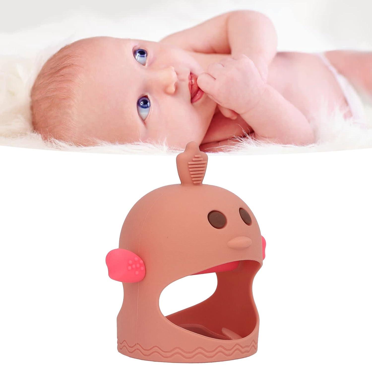 Sweet Chick Silicone Hand Pacifier - Baby Bite Ring & Soothing Pacifier ...