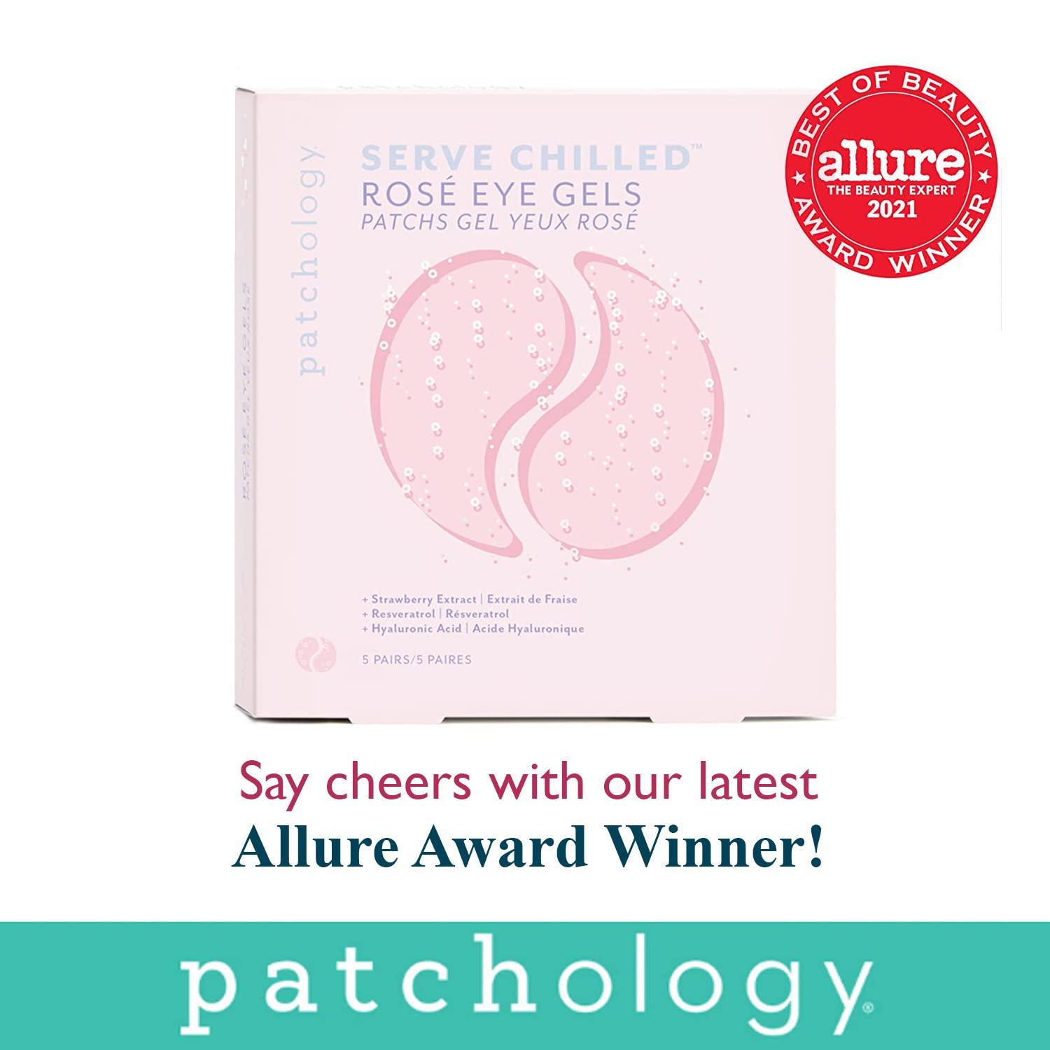 Patchology Serve Chilled Rosé Eye Gels with Hyaluronic Acid Hydrating