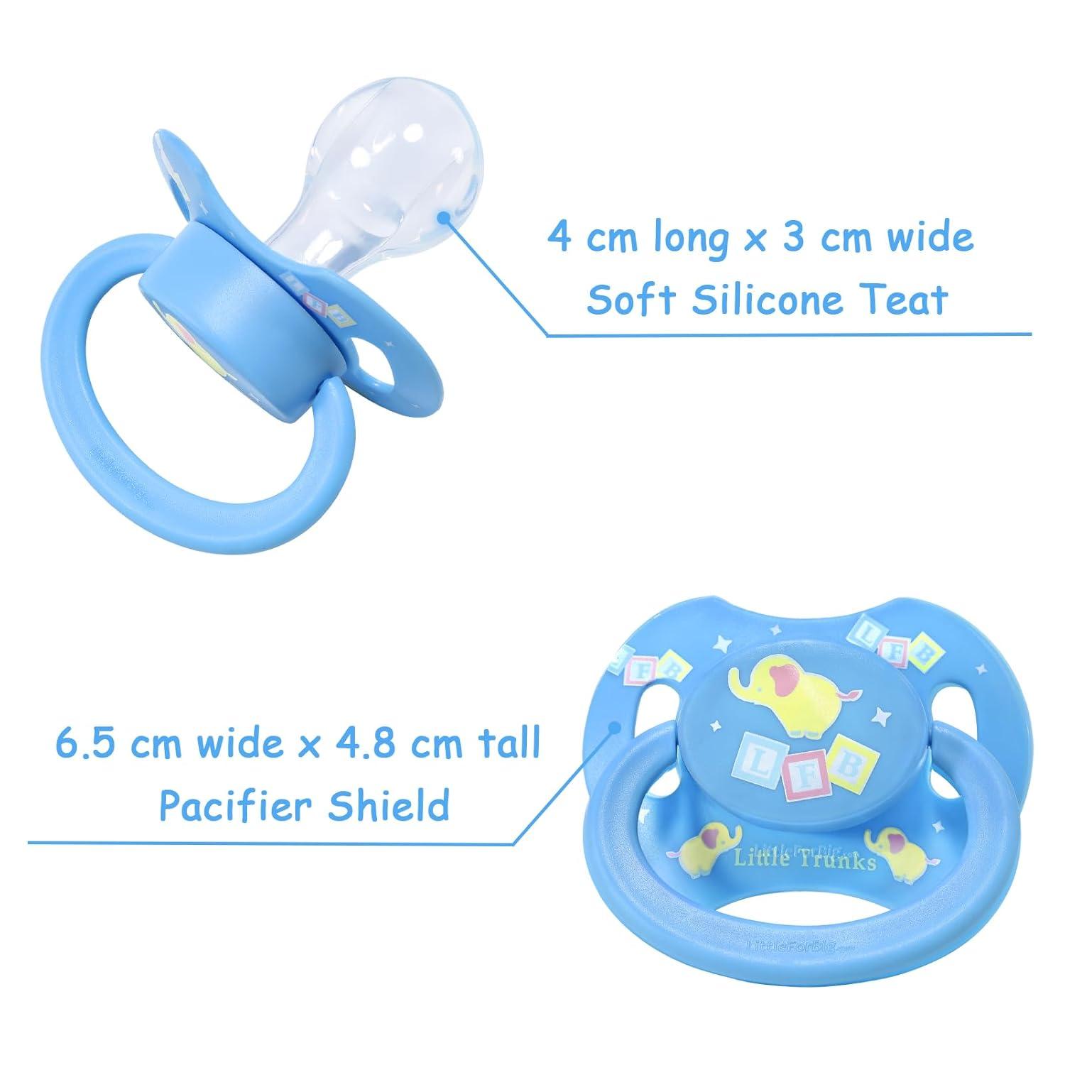 Buy LittleForBig Large Shield Pacifier II - Adult Size Little Elephants ...