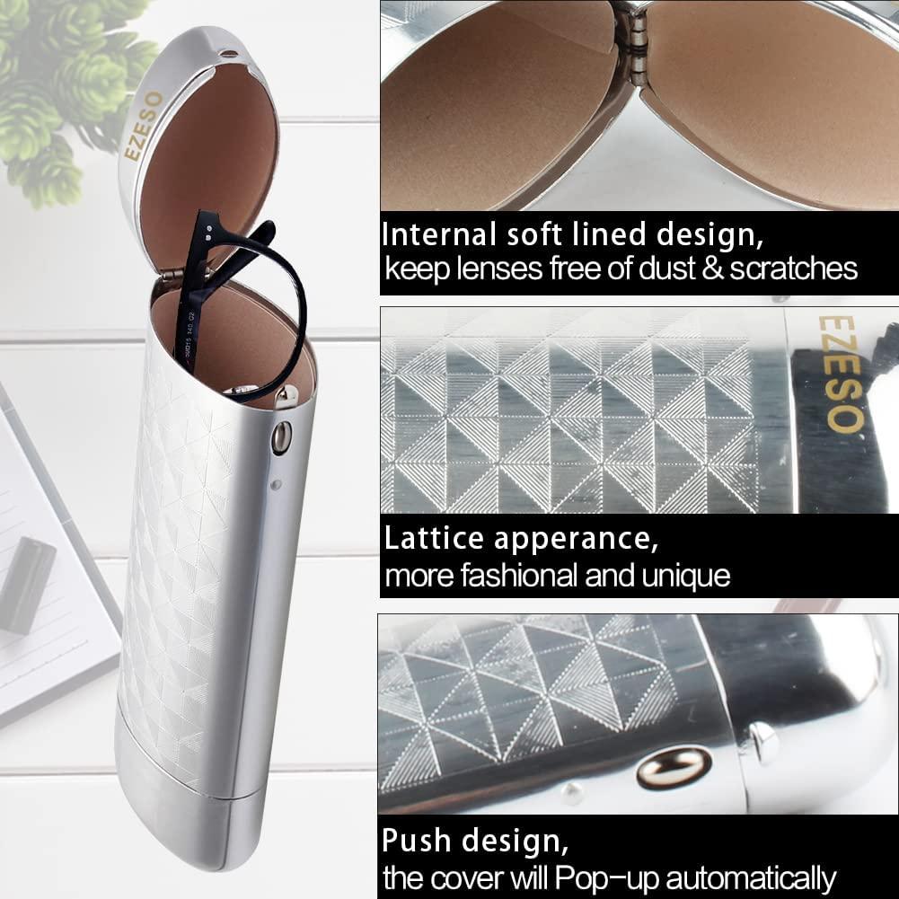 For Glasses Spectacle Storage Sunglasses Case Aluminum Protector Box Hard  Metal