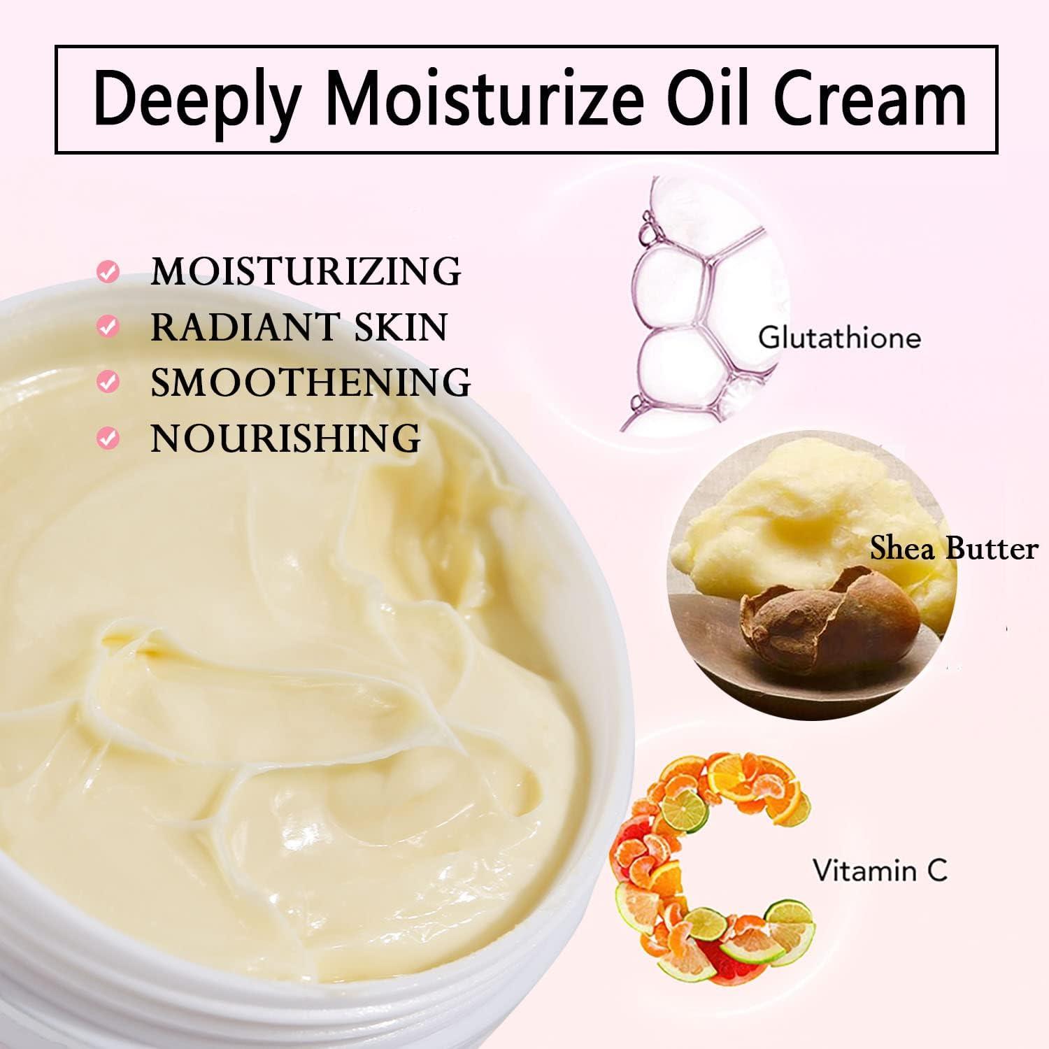 diy glutathione cream AILKE Organic Unrefined Shea Butter Oil Cream Daily Moisturizer for Face &  Body Enriched with Glutathione & Vitamin C Alleviates Dryness 3.5 oz | Buy  Now with Express International Delivery