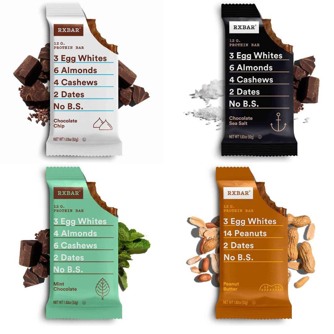RXBAR Variety Pack 1.83oz (Pack of 12) High Protein GlutenFree Snack