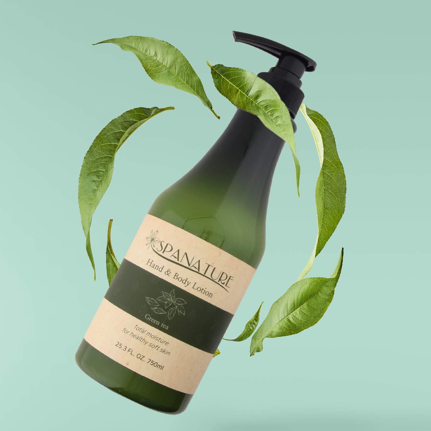 Spanature Green Tea Hand & Body Lotion Daily Moisturizing Body Lotion