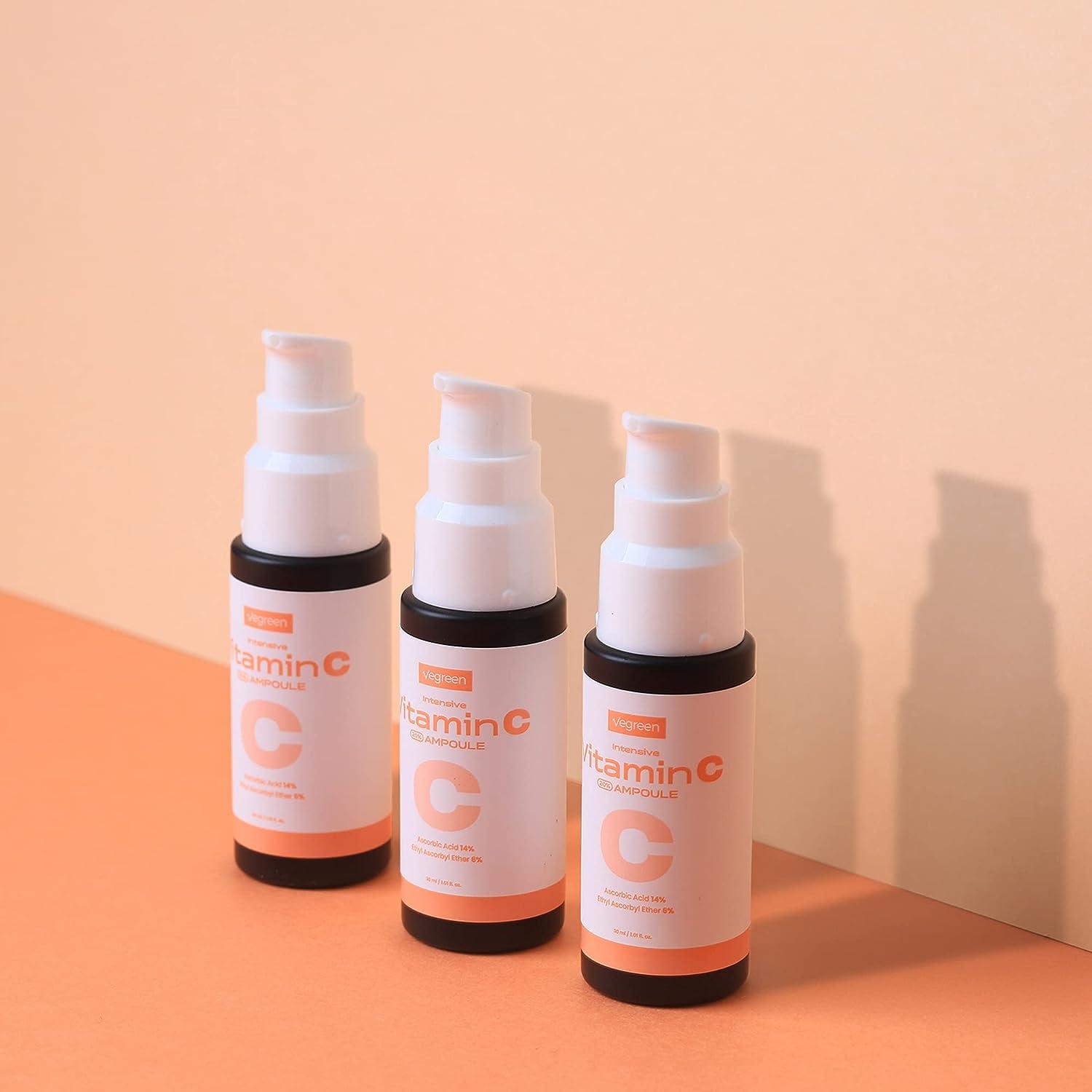 VEGREEN Vitamin C Ampoule 20 with Pure Vitamin C & Chamomile Extract