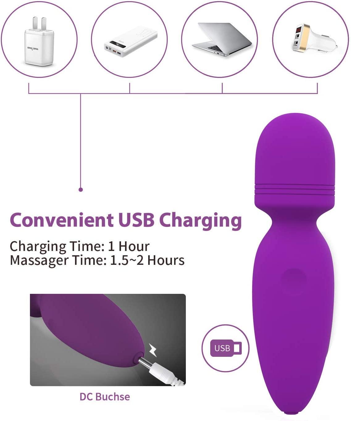 how to charge a wand vibrator USB Charge Magic AV Wand Massager and G Spot Vibrator for Female