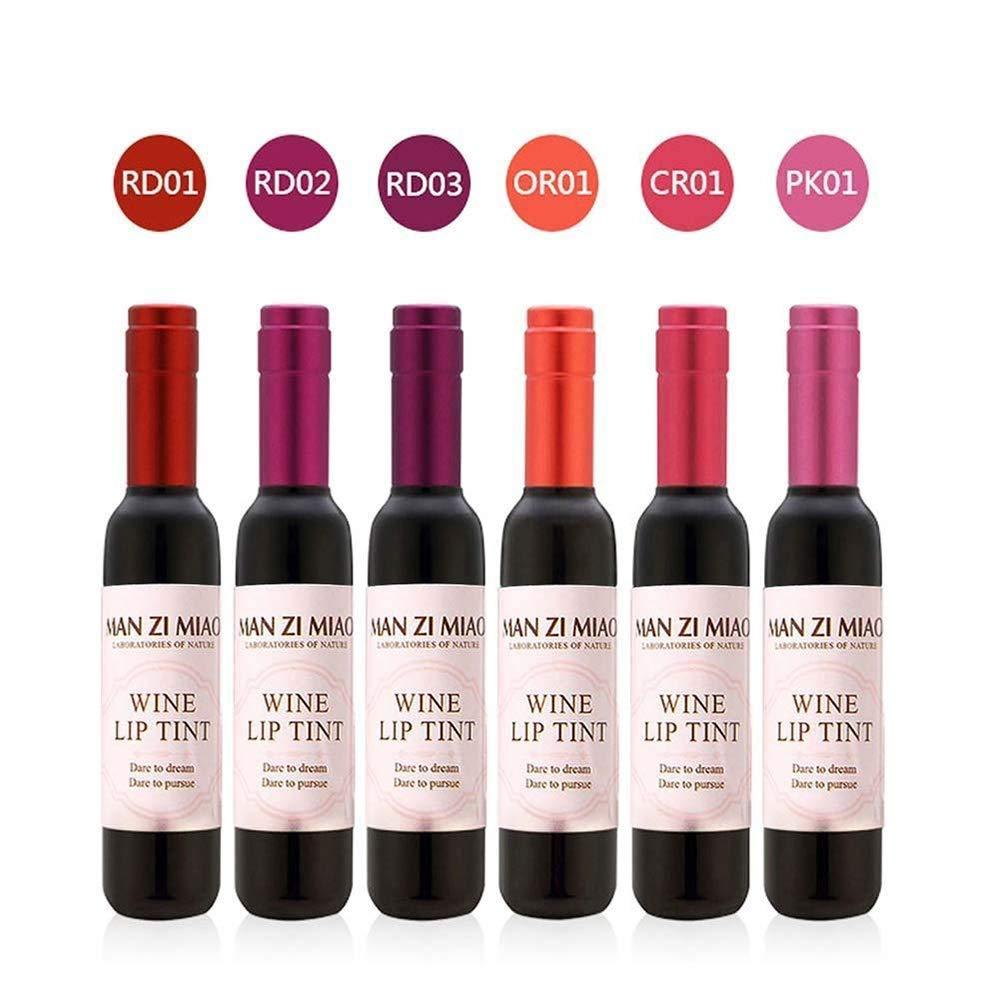 6 Colors/Set Wine Lipstick Matte Long Lasting Waterproof Lip Tint Set
