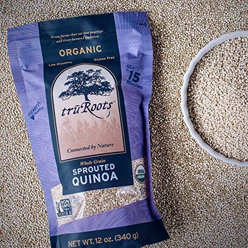 TruRoots Organic Whole Grain Sprouted Quinoa, 12 Ounces Organic Quinoa