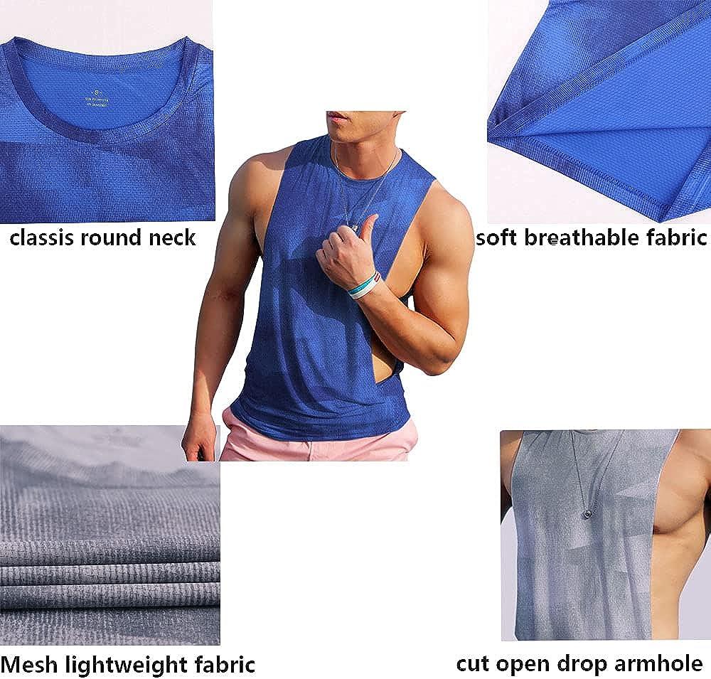 Womens Gym Vest, Drop Arm Hole Workout Tank Top
