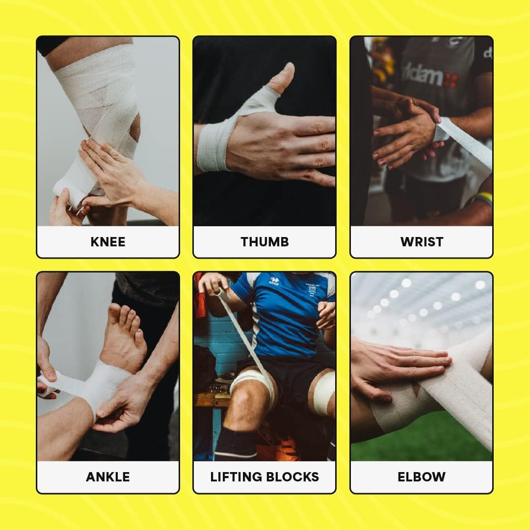 SPORTTAPE EAB Fabric Strapping Tape 5cm x 4.5m Elastic Adhesive