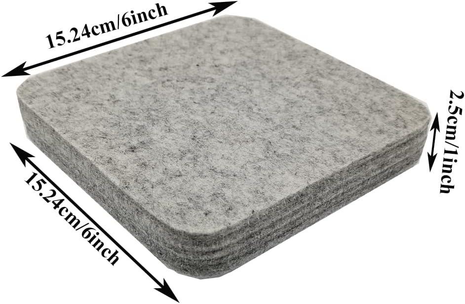 FCENDS Needle Felting Mat, 100% Natural Wool Needled Felting Pad, 6x6x1  inch Eco-Friendly Felting Block, Thick and Firm (6x6)