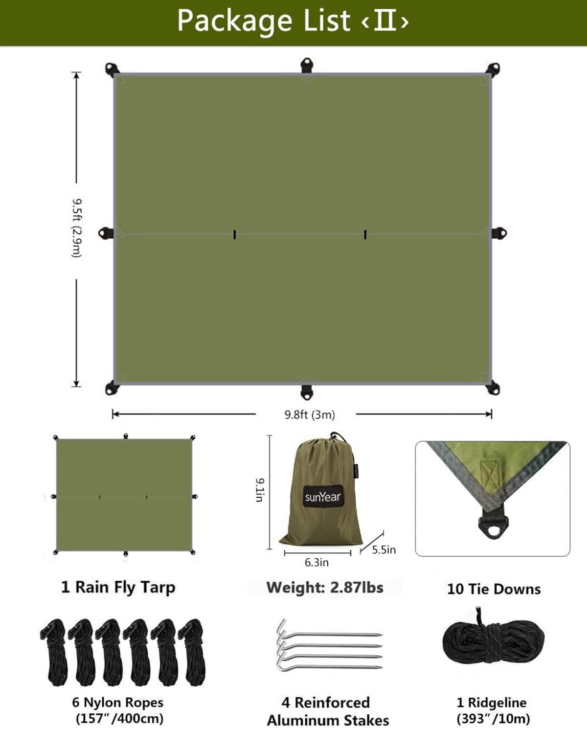  Sunyear Hammock Camping with Net/Netting, Portable