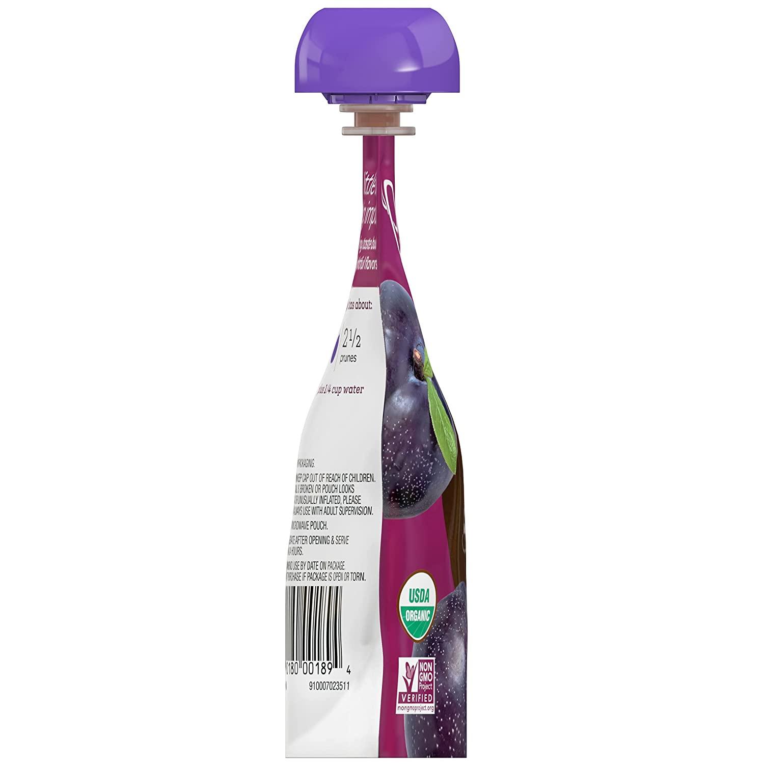 Plum Organics Stage Baby Food Pouch, Just Prunes, 4oz (12 Pack