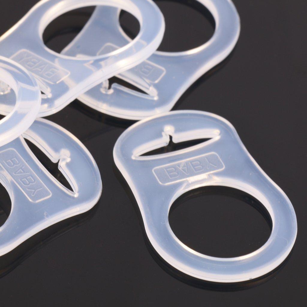 Buy Bairong 10pcs Silicone Breast Pacifier Holder Adapter Clamp ...