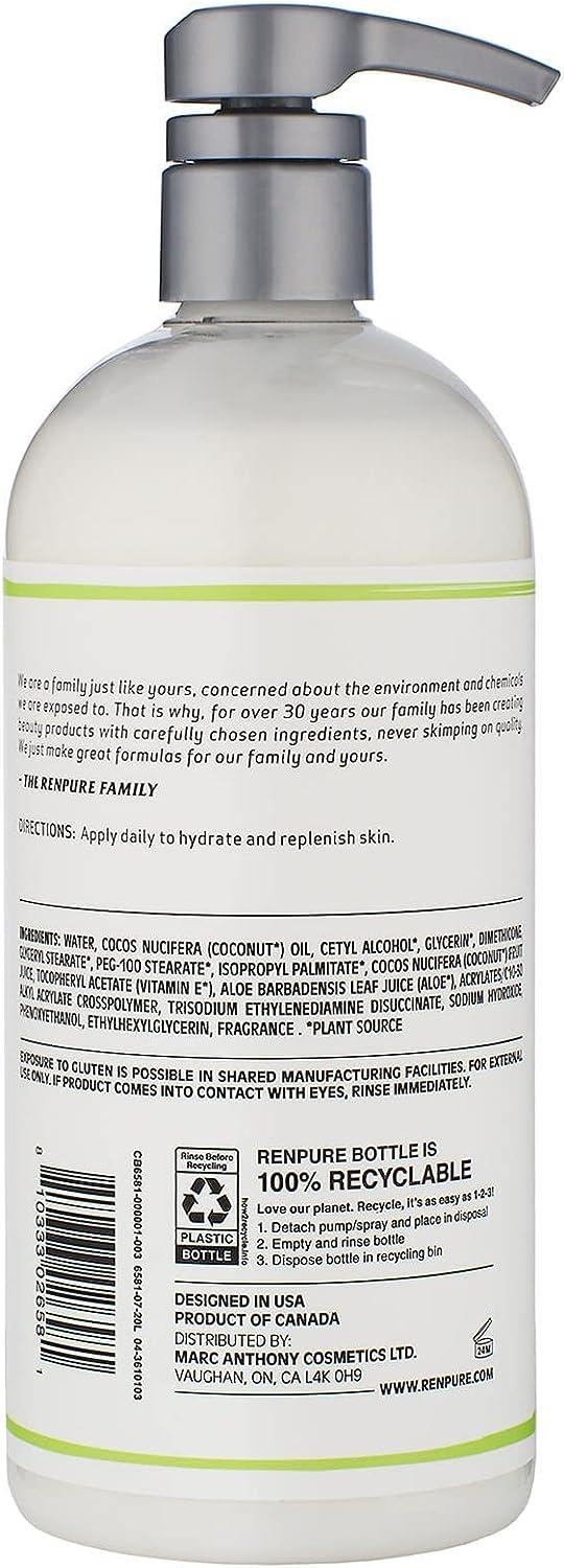Renpure Originals Coconut Milk & Vitamin E Body Lotion 24 Ounce