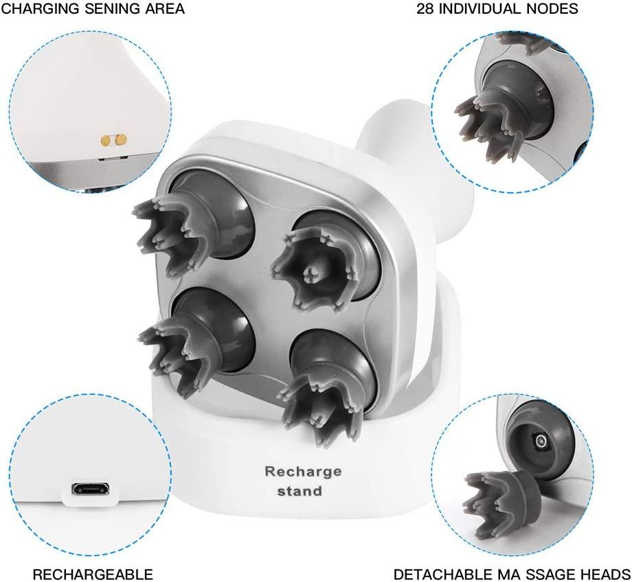Tenswa Electric Scalp Massager Portable Head Massager Handheld with