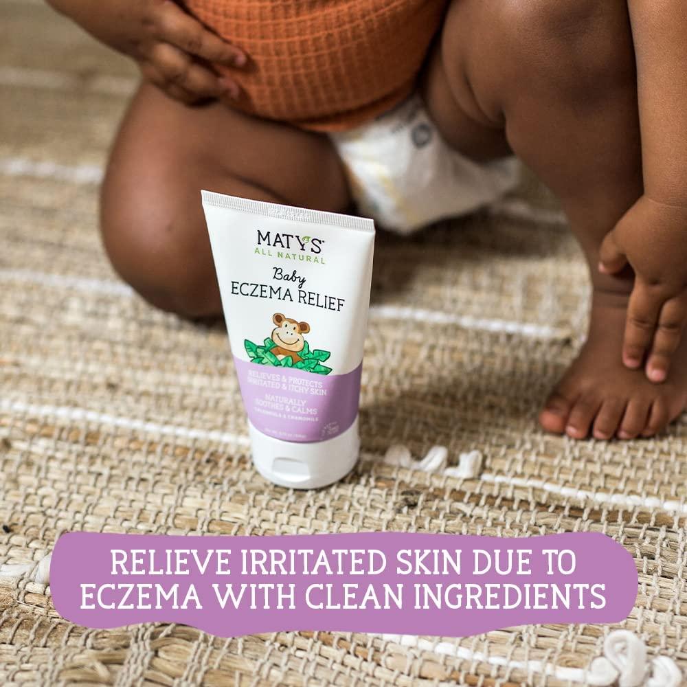 Maty's Baby Eczema Cream Relieves & Protects Dry, Itchy Skin, Safe