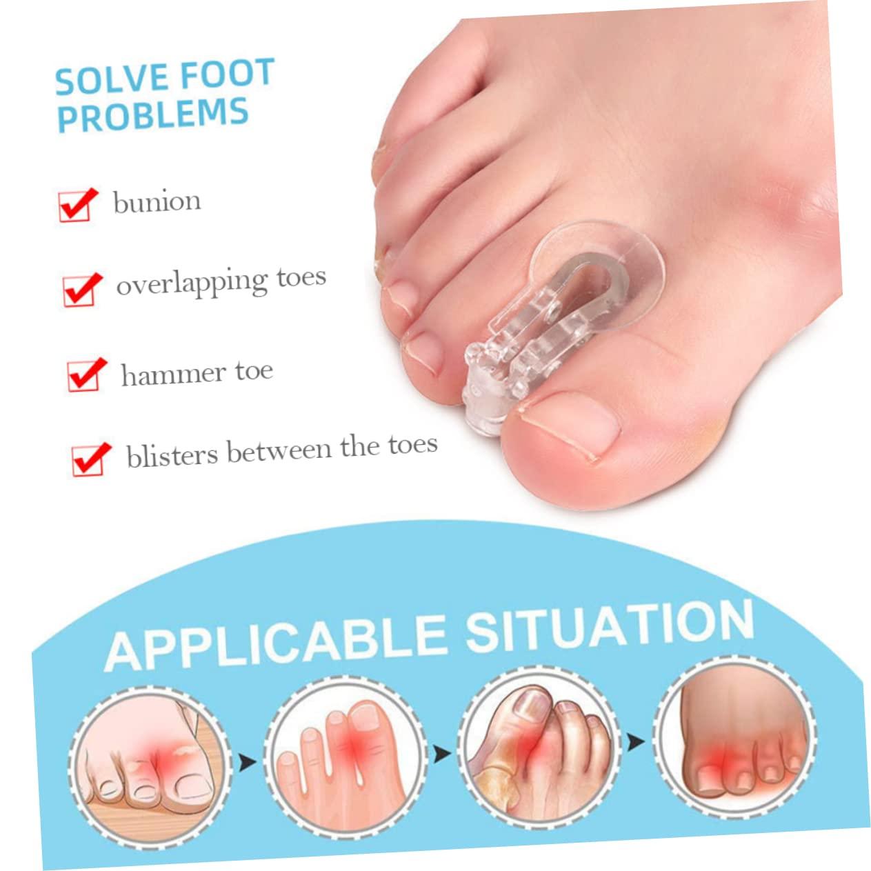 Healeved Toe Splitter Nursing Clip Board Silicone Nail Tools Thumb Splints  Hammer Toe Broken Toe Wraps Toe Spreaders Valgus Correction Tool Foot Toe  Separator Foot Toe Adjusters Man 4 Pairs