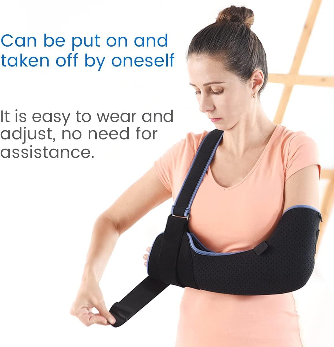 VELPEAU Arm Sling Shoulder Immobilizer Rotator Cuff Support Brace