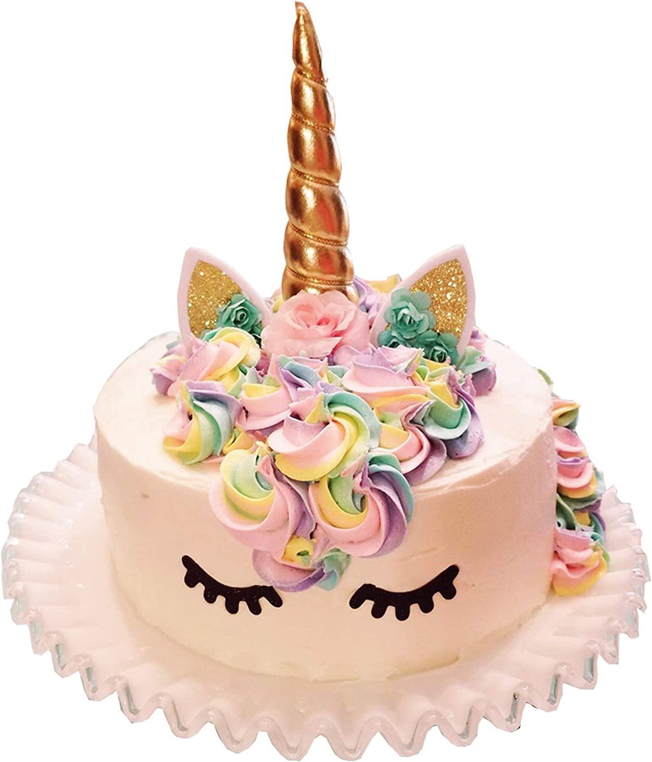 Unicorn Cake Topper Unicorn Birthday Party Supplies Unicorn ...