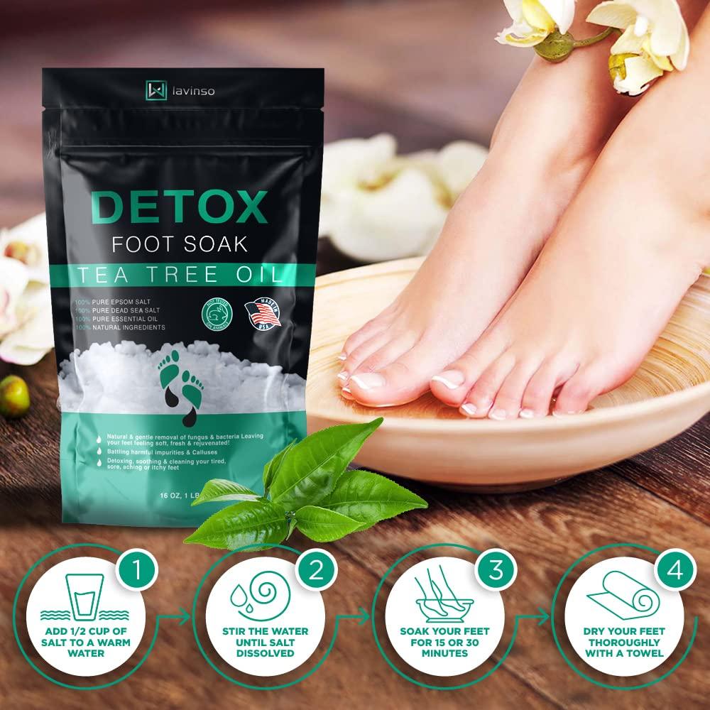 Soaking Feet In Epsom Salt For Toenail Fungus Tea Tree Oil Foot Soak with Epsom Salt for Toenail Fungus & Athlete's
