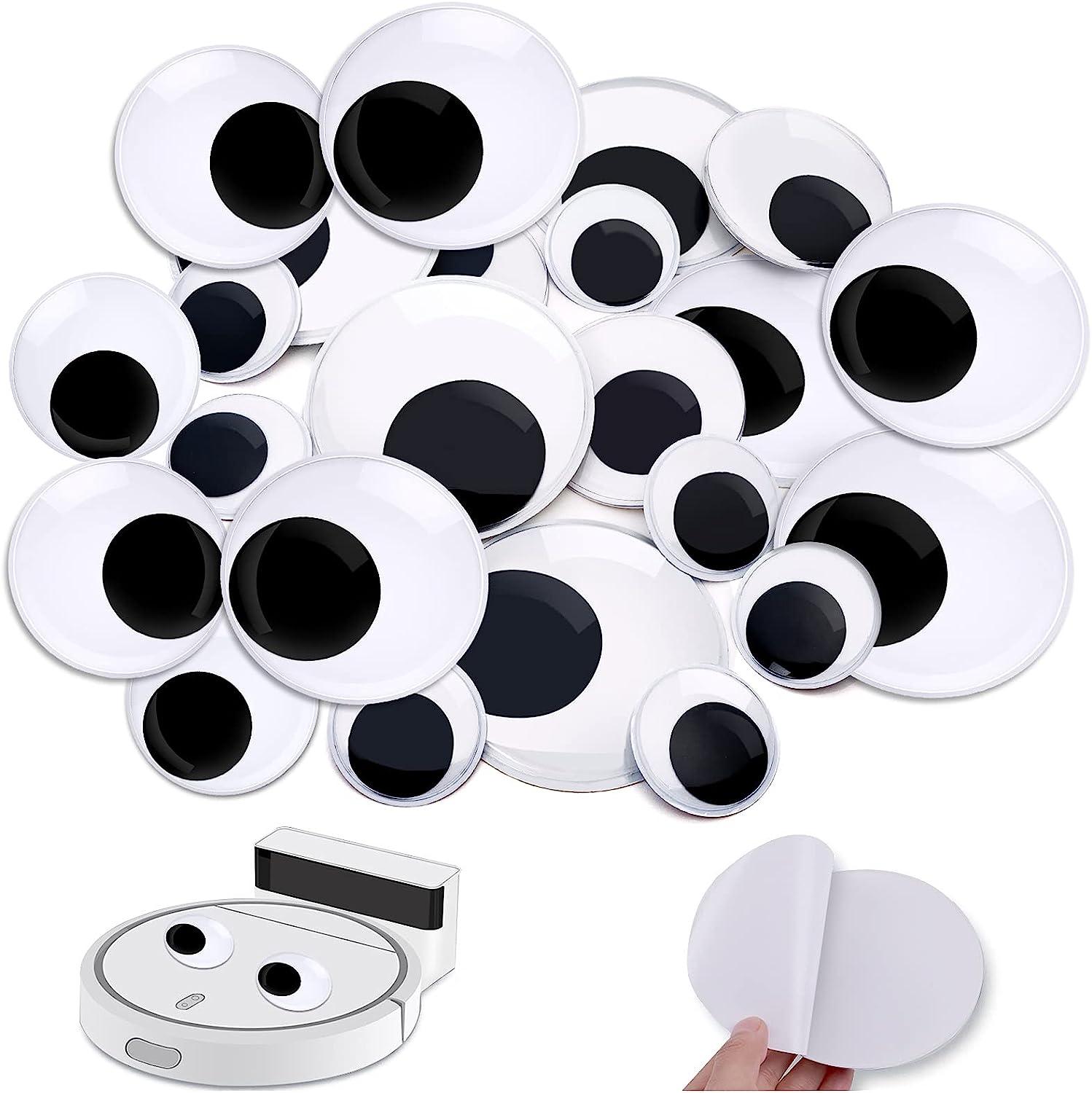 Bastex 3 inch Giant Googly Wiggle Eyes - 4 Pack. Includes Self Adhesive on  Backs. Big Wiggly Eyes for Decorations, Arts & Crafts