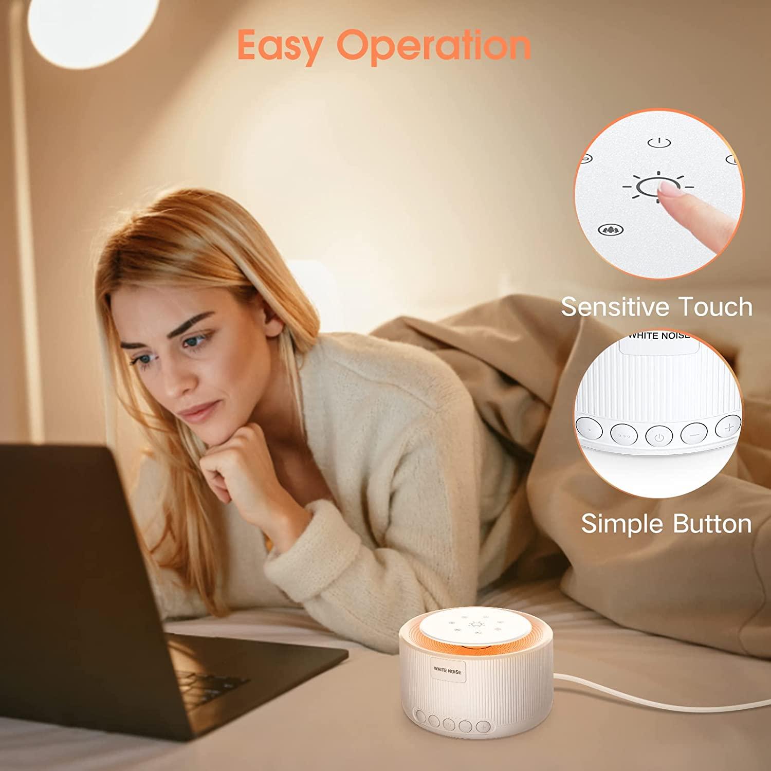 White Noise Machine UMZRUVH Sound Machine Baby with 30 Nonlooping