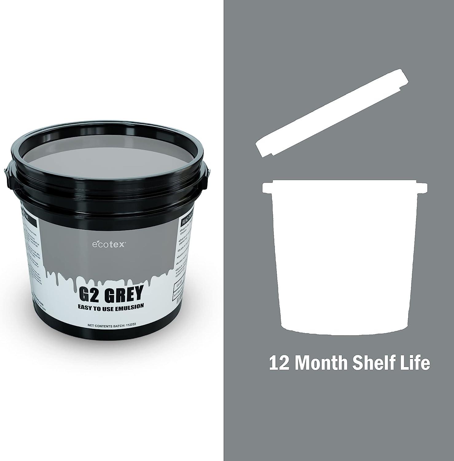 Ecotex G2 Gray Screen Printing Emulsion (Pint 16oz.) Beginner Pre