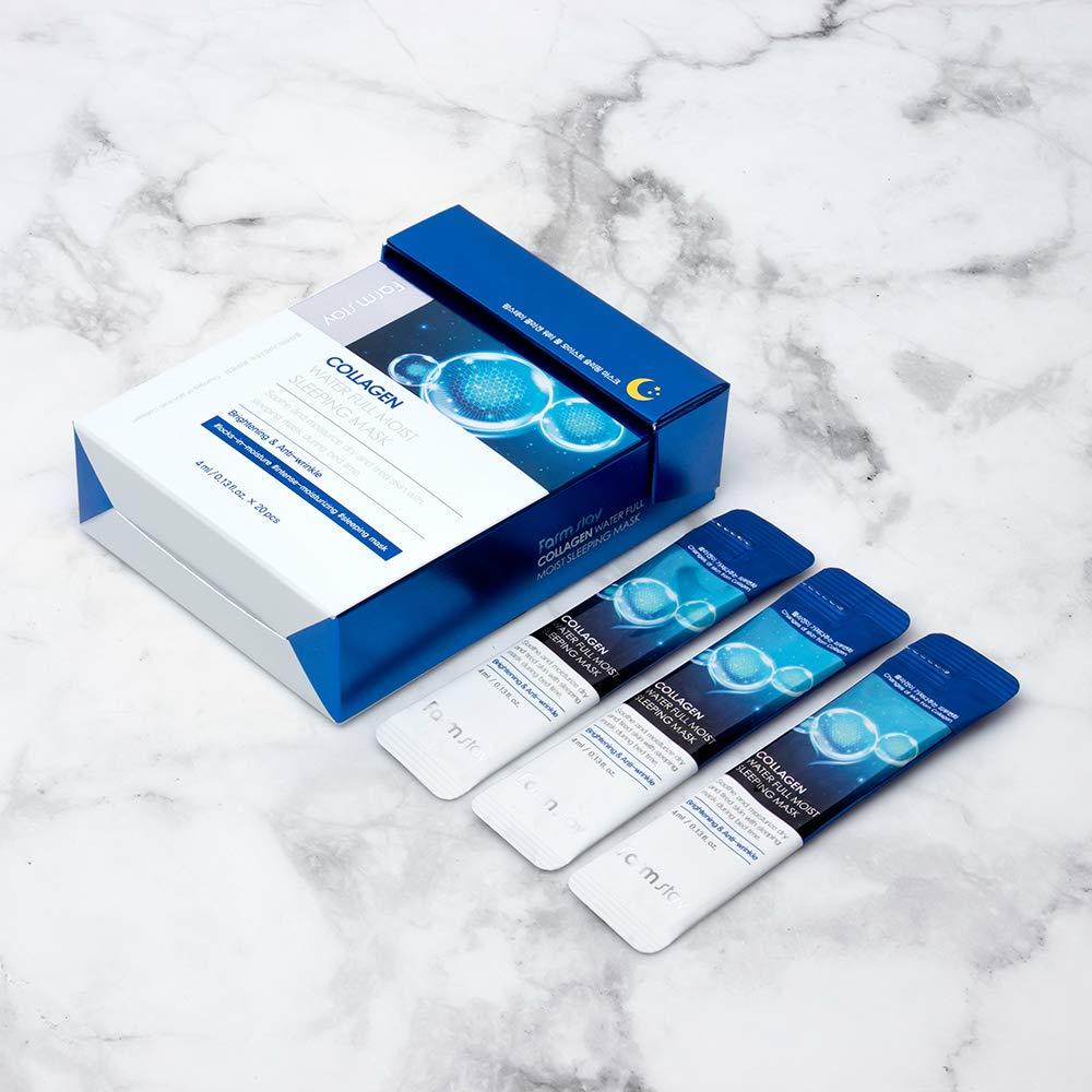 Farmstay Collagen Water Full Moist Sleeping Beauty Mask 20 Pieces 0.13 fl oz (4 ml