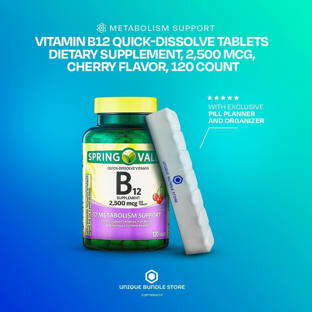 Spring Valley Vitamin B12 2500 MCG B12 QuickDissolve Cherry Flavor