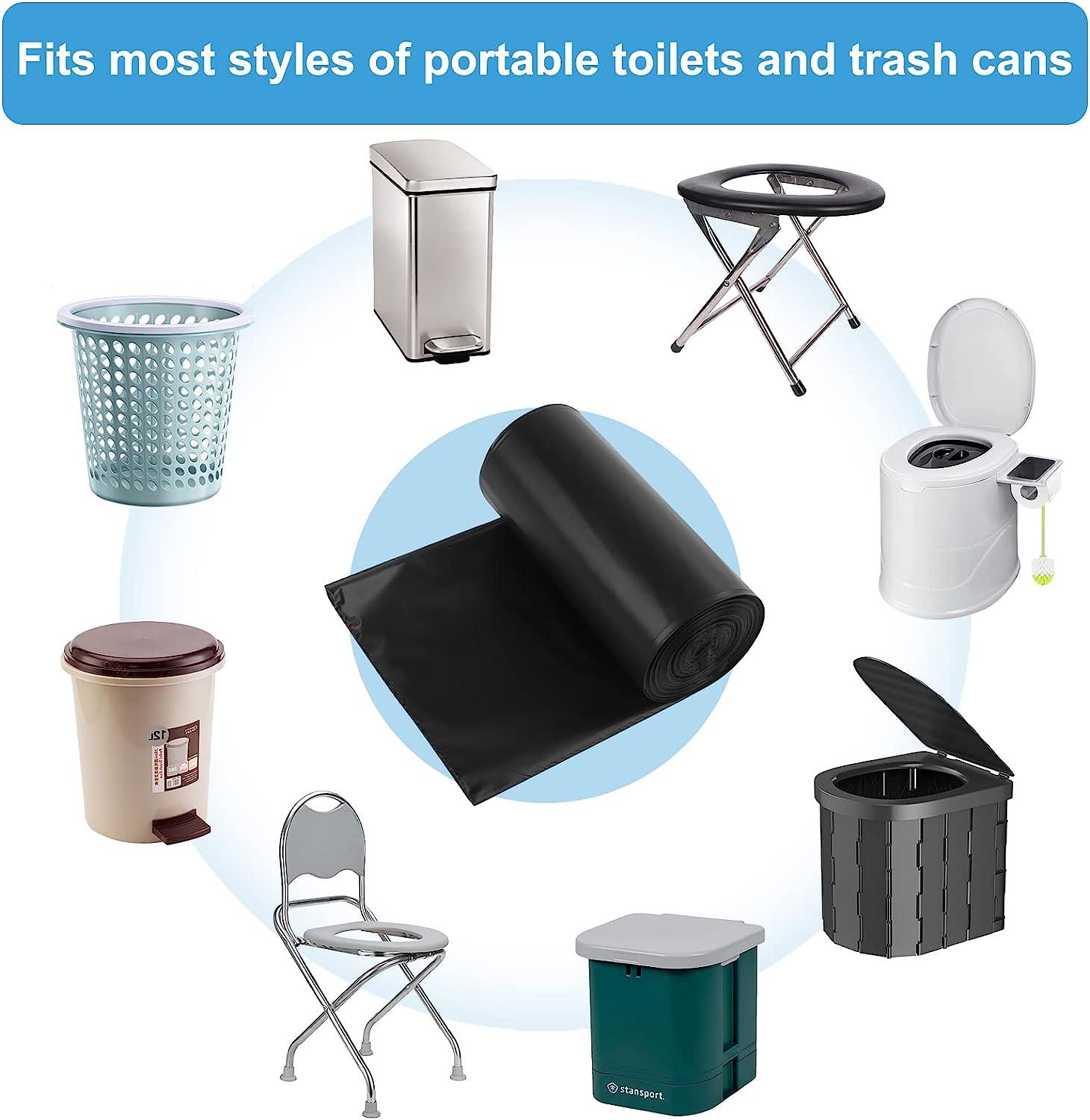 80 Portable Toilet Bags for Camping, Biodegradable Porta Potty