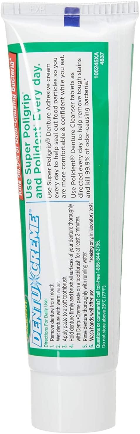 Polident Dentu-Cream Denture Cleansing Toothpaste - Thumbnail 2