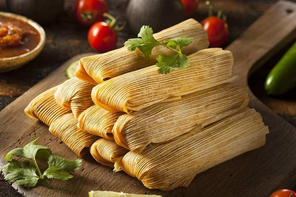 1lb Corn Husks for Mexican Tamales (Large and Small Tamale Wrappers), Hojas de Maiz Para Tamal by 1400s Spices