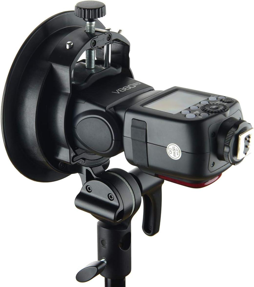 GODOX S2 Speedlite Bracket Bowens Mount Holder Cold Shoe Flash Mount For Godox V1 Series, AD200Pro, AD200, AD400Pro, V860II Series, TT350 TT685