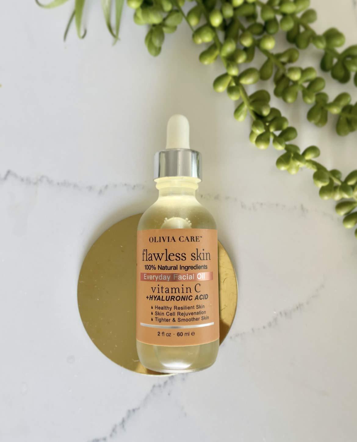 Vitamin C + Hyaluronic Acid Everyday Facial Oil Flawless Skin By Olivia